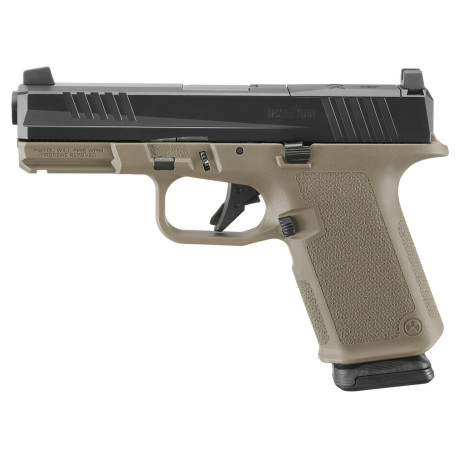 Ruger RXM 9mm 4" Optics Ready – FDE Frame, Night Sight, 15rd (2 PMAGs)