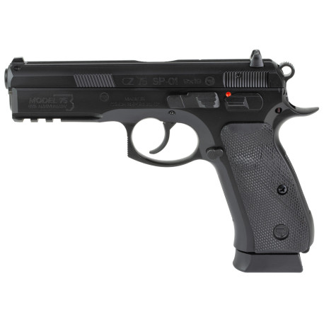 CZ 75 SP‑01 50th Anniversary Elite 9mm 4.6" – Black, Fixed Sights, 19rd (2 Mags)