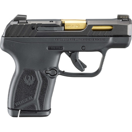 Ruger LCP MAX 380 Auto, 2.8" TiN Barrel, Manual Safety, Tritium Night Sights, 10rd