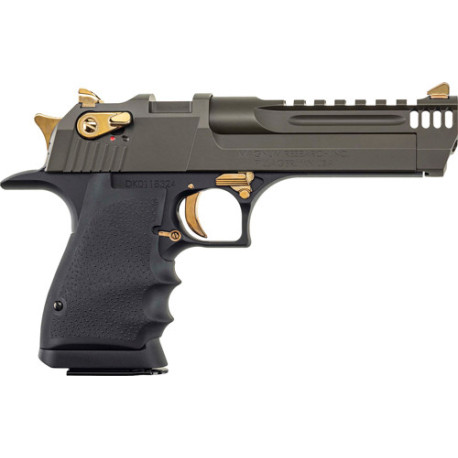 Magnum Research Desert Eagle 50AE, 5" Barrel, Black-Green-Gold, 7rd