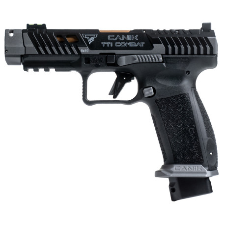Canik TTI Combat 9mm 4.6" Compensated Barrel, MO3 Red Dot, 18rd