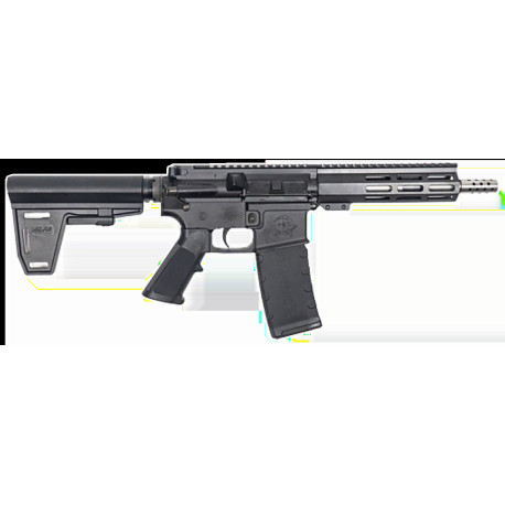 Great Lakes AR15 Pistol 223 Wylde, 7.50" Barrel, Black, Brace