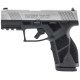 Taurus GX2 9mm, 3.38" Barrel, Silver and Black, Manual, White Dot, Drift Rear, 2x13rd