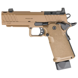 Springfield Prodigy Comp 9mm, 4.25" Barrel, Coyote Brown Cerakote, Optic Ready, 17 and 20rd