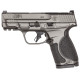 Smith & Wesson M&P9 M2.0 Compact Metal Frame 9mm, 3.6" Barrel,, Optics Ready, Tungsten Gray Cerakote, 2x15rd Mags