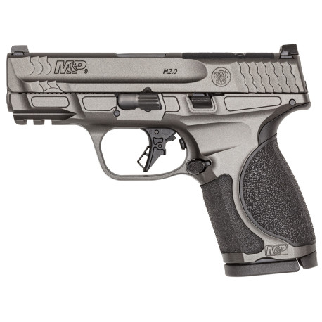 Smith & Wesson M&P9 M2.0 Compact Metal Frame 9mm, 3.6" Barrel,, Optics Ready, Tungsten Gray Cerakote, 2x15rd Mags