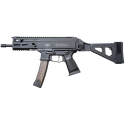 Grand Power Stribog SP9A1 9mm, 8" Barrel, Black, SB Tact Brace, 3x30rd Mags