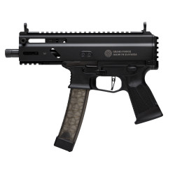 Grand Power Stribog SP9A3S 9mm, 5" Threaded Barrel, Black, M-Lok Rail, 30rd