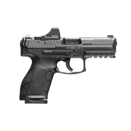 HK VP9A1 K Optic Package 9mm, 4.09" Barrel, Black, Holosun SCS Red Dot Sight, 15rd