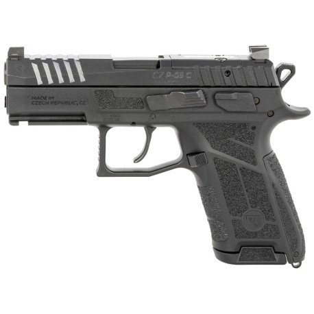 CZ P-09C Nocturne 9mm, 3.74" Barrel, Black, Optic Ready Slide, 15rd