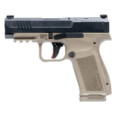Canik METE MC9LS 9mm, 3.63" Barrel, Flat Dark Earth Frame, Black Slide, Optic Ready, 17rd