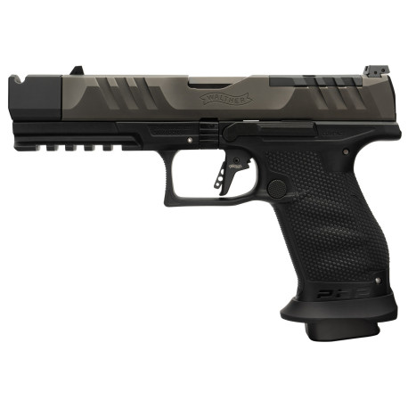 Walther PDP Pro-X 9mm, 4.6" Threaded Barrel, Black, PMM Compensator, 18rd