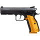 CZ Shadow 2 9mm, 4.89" Barrel, Black, Orange Aluminum Grip, Optic Ready, 17rd