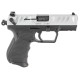 Walther PDP 380 ACP, 3.7" Barrel, Black Frame, Nickel Slide, Manual Safety, 9rd