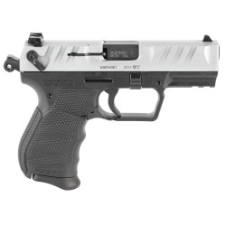 Walther PDP 380 ACP, 3.7" Barrel, Black Frame, Nickel Slide, Manual Safety, 9rd