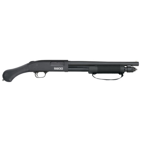 Mossberg 590S Shockwave 12 Ga, 3" Chamber 14.38" Barrel, Black, Raptor Grip, 8rd